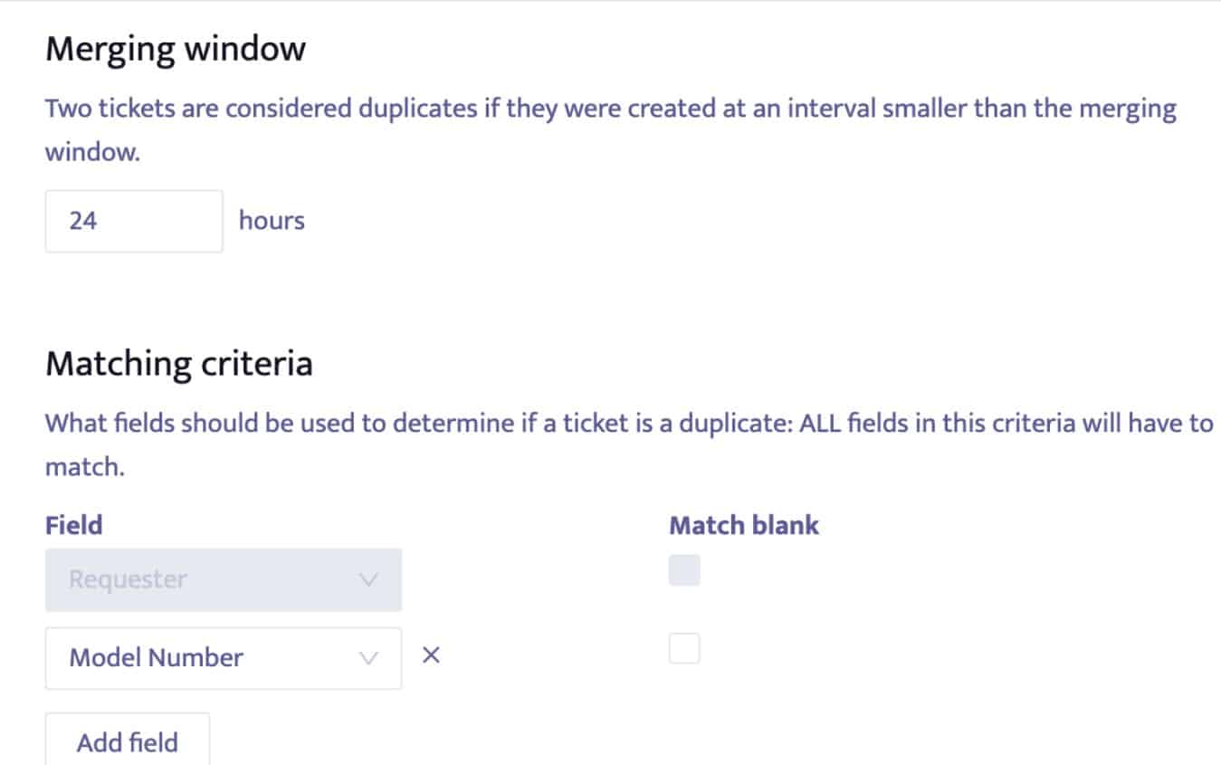 Merge Duplicate Tickets