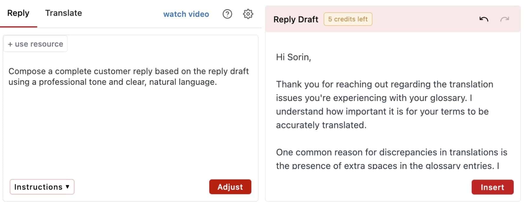 AI Generated Reply - Zendesk Copilot Agent Co-writer