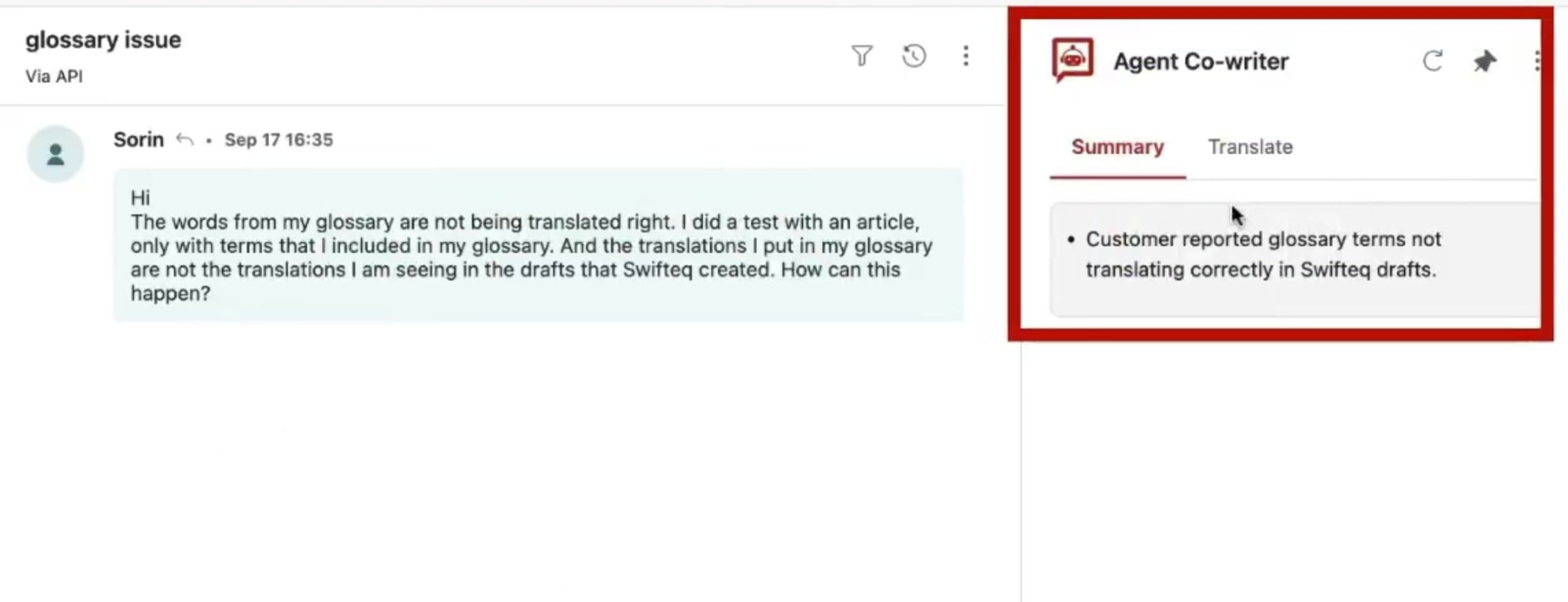 Zendesk Copilot Agent Co-writer - Summary